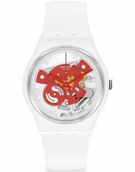 Swatch TIME TO RED SMALL SO31W104